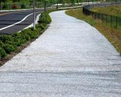 Sidewalk with Porous Concrete 