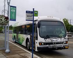 Electric Bus on Route 4