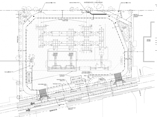 PGE Memorial Substation Proposed Site Plan