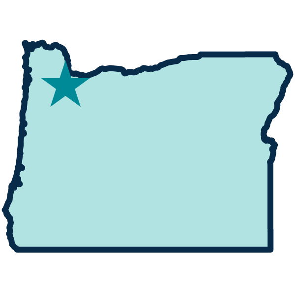 map of oregon