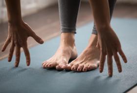 yoga hands and feet