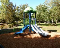 play structure with slide