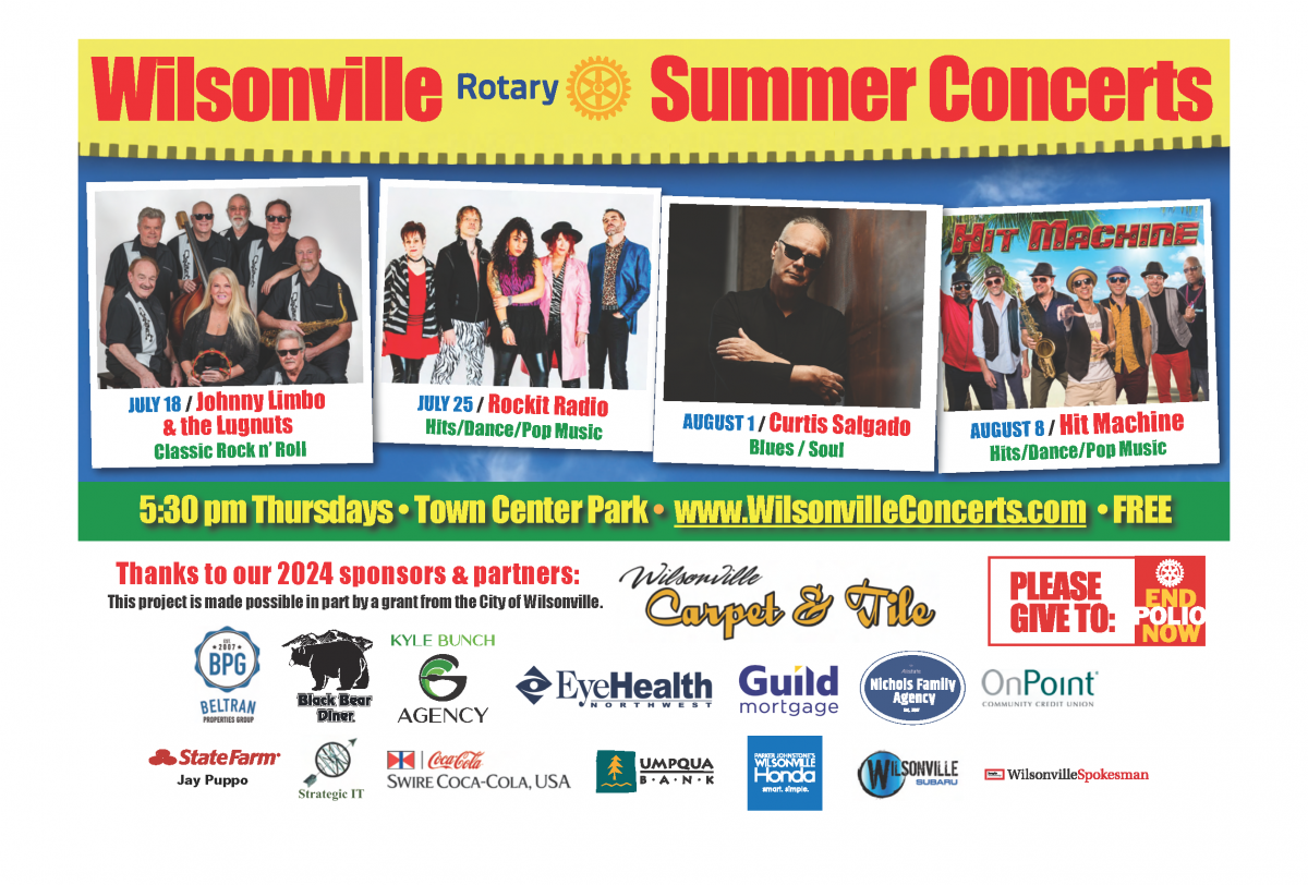 wilsonville rotary summer concerts