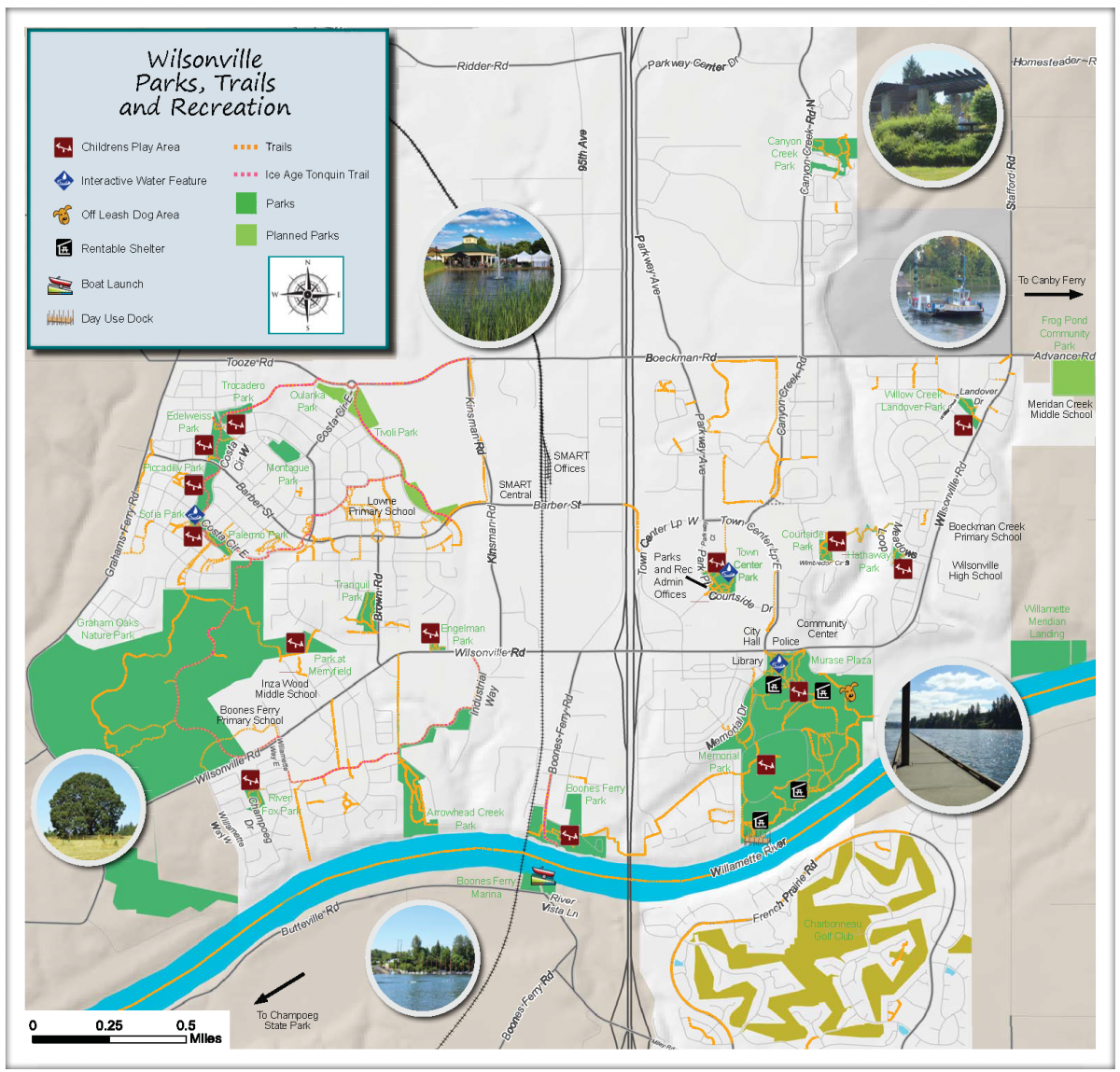 Wilsonville Trails map